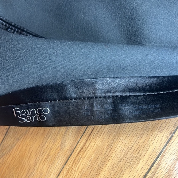 Franco Sarto Pointed Toe Black Kolette Leather Boots Heels Size 11 - Picture 11 of 11